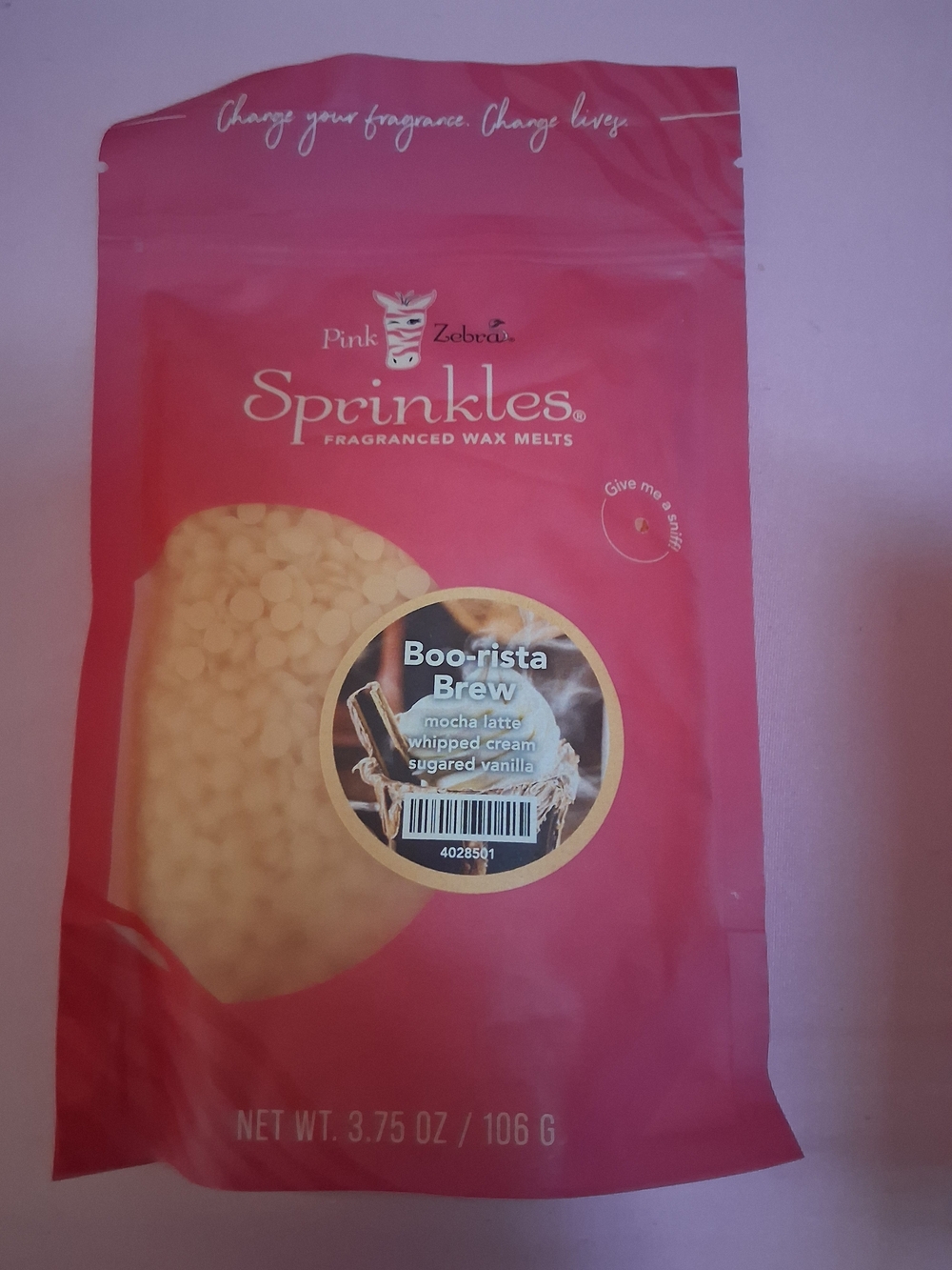 Pink Zebra Sprinkles Fragranced Wax Melts - Pink & Cream